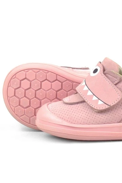 Rakerplus Dino Hakiki Deri Pudra Yüksek Bilekli Bebek Ayakkabı - 8