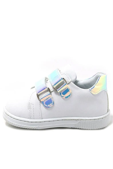 Artico Miclou Beyaz Cırtlı Kız Bebek Spor Ayakkabı - Resim 3