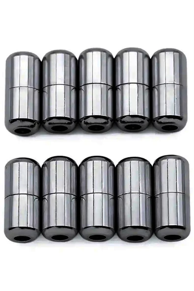 Vidalı Platin Renk 5 Çift Ayakkabı Bağcık Ucu - Resim 6