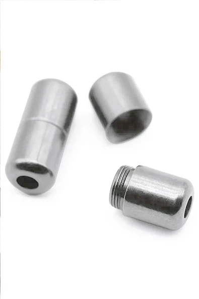 Ayarlanabilir 1 Çift Sarı Vidalı Kapsül Uçlu 6 MM Lastik Pratik Bağcık - 3