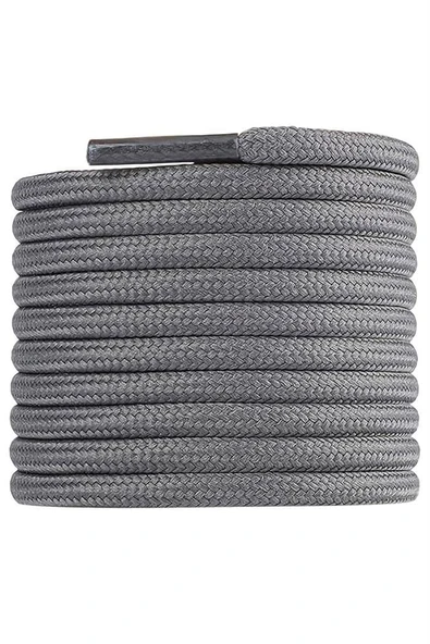 Gri 5 MM Yuvarlak Bot Bağcığı - Resim 12