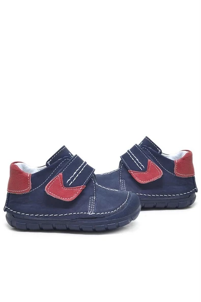 Rakerplus Popeye Hakiki Deri Lacivert İlk Adım Unisex Bebek Ayakkabısı - Resim 10