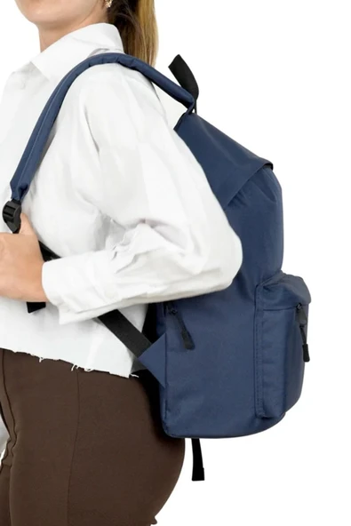 Rakerplus Lacivert 42x29x14 cm Unisex Klasik Sırt Okul Çantası - 7