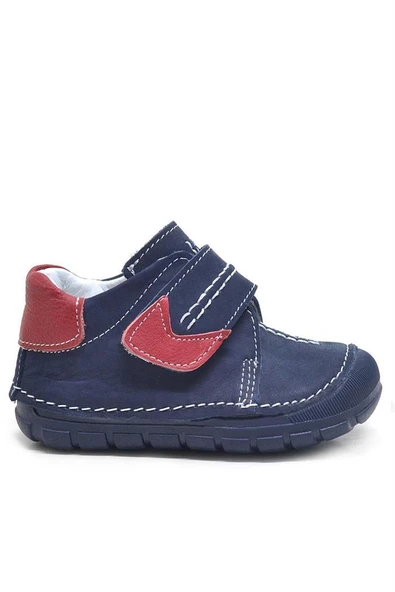 Rakerplus Popeye Hakiki Deri Lacivert İlk Adım Unisex Bebek Ayakkabısı - Resim 4