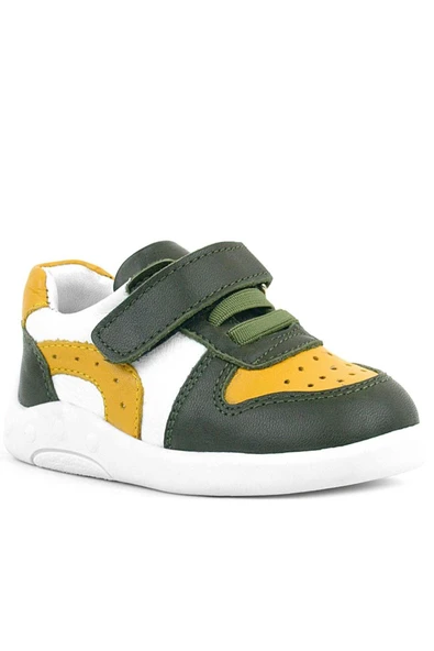 Rakerplus Hakiki Deri Haki Sarı Anatomik Bebek Spor Ayakkabı ürün görseli