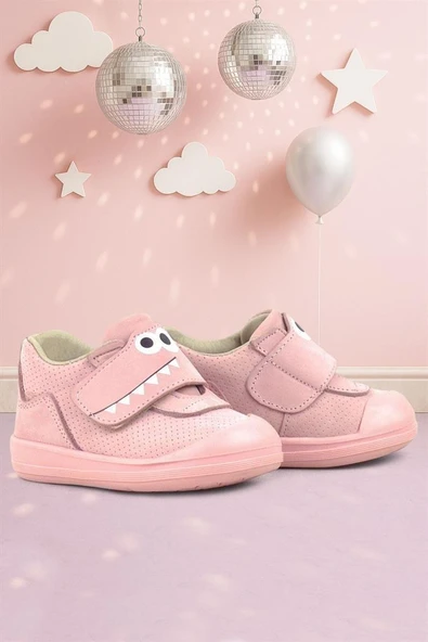 Rakerplus Dino Hakiki Deri Pudra Yüksek Bilekli Bebek Ayakkabı - 9