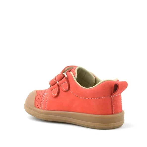 Rakerplus Sonic Hakiki Deri Turuncu Cırtlı Anatomik Bebek Spor Ayakkabı Sneaker - 3