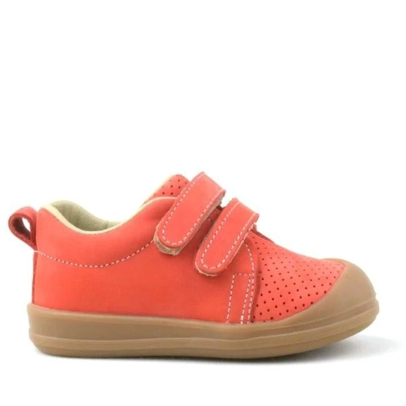 Rakerplus Sonic Hakiki Deri Turuncu Cırtlı Anatomik Bebek Spor Ayakkabı Sneaker - 9