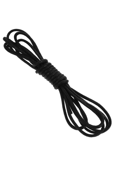 100 Cm Siyah Mumlu Klasik Ayakkabı Bağcığı - Resim 3