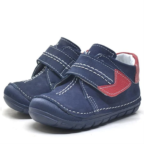 Rakerplus Popeye Hakiki Deri Lacivert İlk Adım Unisex Bebek Ayakkabısı - Resim 5