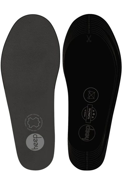 Heep Hakiki Deri Ve Anatomik Gri 25-35 Numara Çocuk Ayakkabı İç Tabanlığı ürün görseli