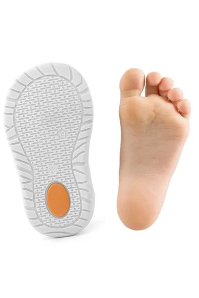 Rakerplus Schaggy Hakiki Deri Açık Bej Bordo Bebek Spor Ayakkabı - Resim 8