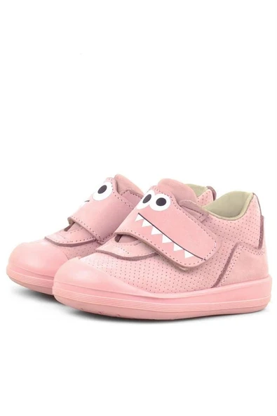 Rakerplus Dino Hakiki Deri Pudra Yüksek Bilekli Bebek Ayakkabı - 5