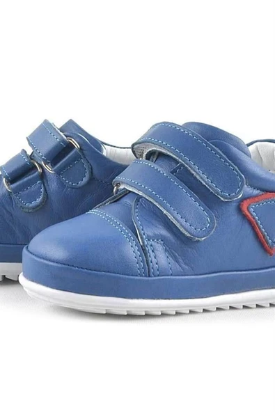 Rakerplus Scrat Hakiki Deri Mavi İlk Adım Ayakkabısı - Resim 7