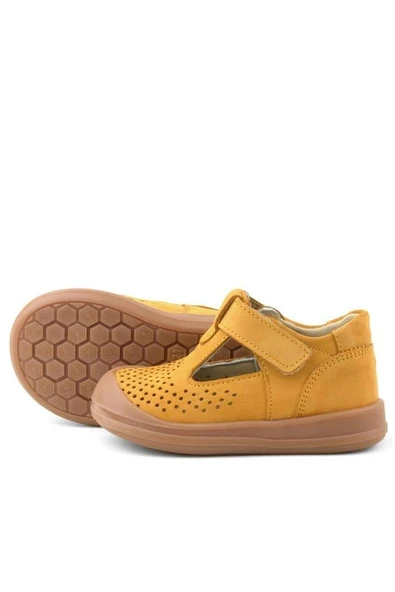 Rakerplus Shaun Hakiki Deri Taba Cırtlı Anatomik Bebek Sandalet - Resim 6