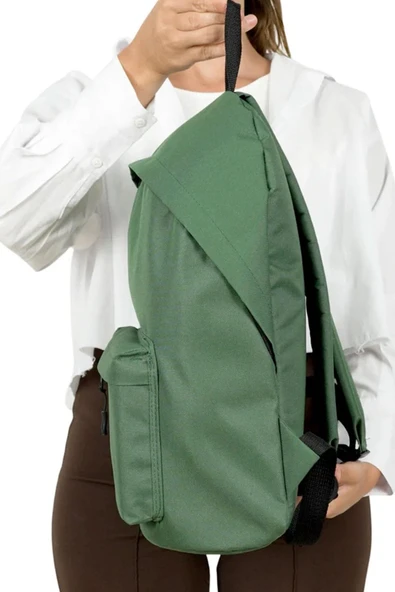Rakerplus Yeşil 42x29x14 cm Unisex Klasik Sırt Okul Çantası - Resim 8