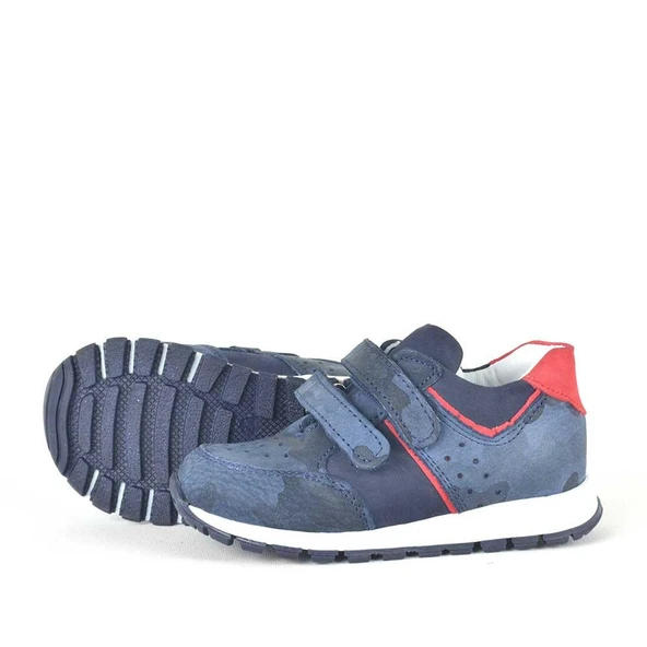 Hakiki Deri Lacivert Anatomik Erkek Bebek Spor Ayakkabı - Resim 12