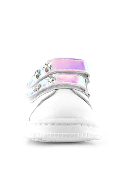 Artico Miclou Beyaz Cırtlı Yıldız Detaylı Kız Bebek Spor Ayakkabı - 3