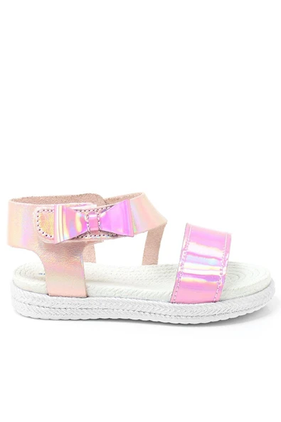 Artico Elenis Hakiki Deri Pembe Kız Bebek Sandalet - 2
