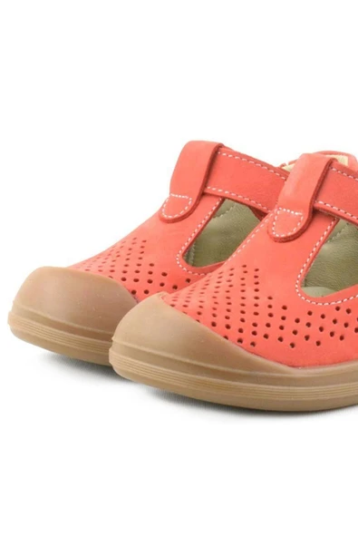 Rakerplus Shaun Hakiki Deri Turuncu Cırtlı Anatomik Bebek Sandalet - 7