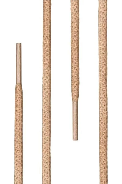 100 Cm 4 MM Vizon Yuvarlak 1 Çift Ayakkabı Bağcığı - 2