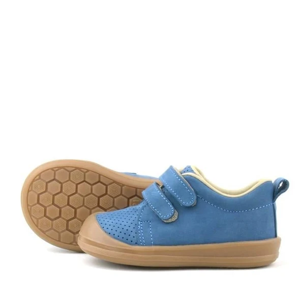 Rakerplus Sonic Hakiki Deri Lacivert Cırtlı Anatomik Bebek Spor Ayakkabı Sneaker - Resim 7