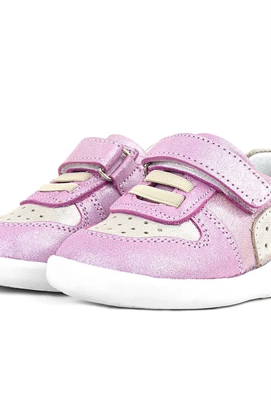 Rakerplus Hakiki Deri Anatomik Pembe Simli Bebek Spor Ayakkabı - Resim 7