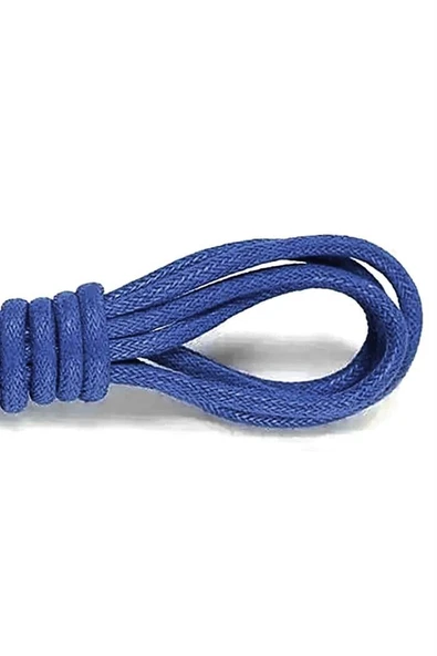 60 Cm Saks Mavi Mumlu Klasik Ayakkabı Bağcığı - Resim 2