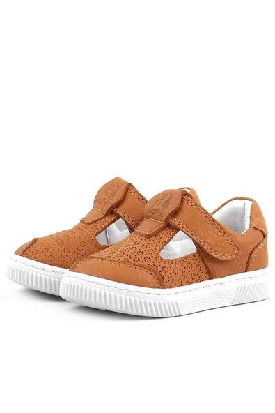 Rakerplus Bheem Hakiki Deri Turuncu Cırtlı Bebek Sneaker Sandalet - 4