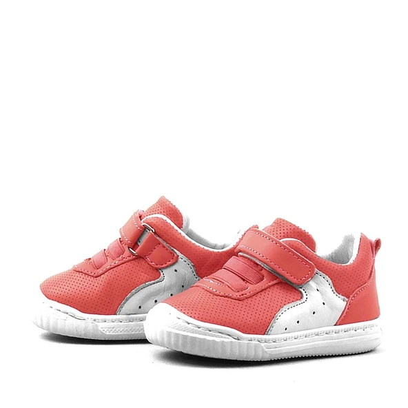 Rakerplus Pup Hakiki Deri Kırmızı Cırtlı Lastikli İlk Adım Bebek Ayakkabı - Resim 4