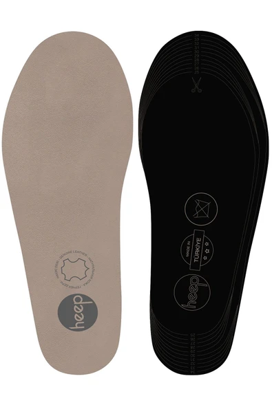 Heep Hakiki Deri Ve Anatomik Bej 25-35 Numara Çocuk Ayakkabı İç Tabanlığı ürün görseli 1