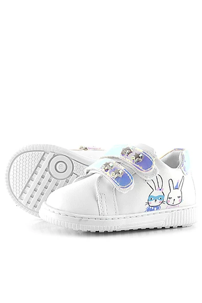 Artico Miclou Beyaz Cırtlı Yıldız Detaylı Kız Bebek Spor Ayakkabı - 6