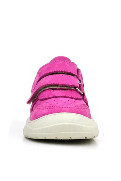 Rakerplus Schaggy Hakiki Deri Fuşya Mavi Bebek Spor Ayakkabı - Resim 11