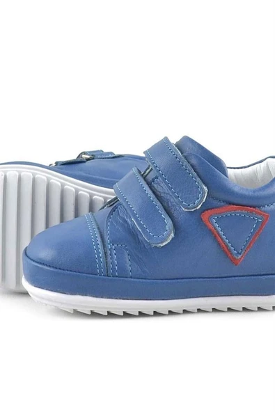 Rakerplus Scrat Hakiki Deri Mavi İlk Adım Ayakkabısı - Resim 6