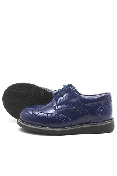 Rakerplus Hidra Lacivert Rugan Yüksek Tabanlı Erkek Bebek Ayakkabı - Resim 12