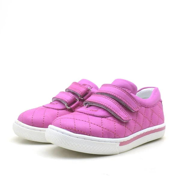 Hakiki Deri Cırtlı Kız Bebek Spor Ayakkabı - Resim 3