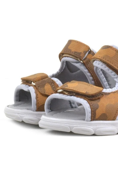 Rakerplus Wisps Hakiki Deri Taba Kamuflaj Bebek Sandalet - 6