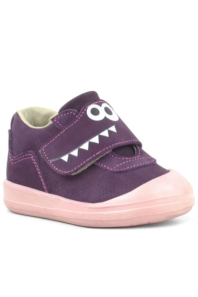 Rakerplus Dino Hakiki Deri Mor Yüksek Bilekli Bebek Ayakkabı - Resim 2