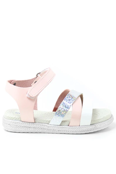 Artico Alexia Hakiki Deri Vaketa Pembe Kız Bebek Sandalet - 2