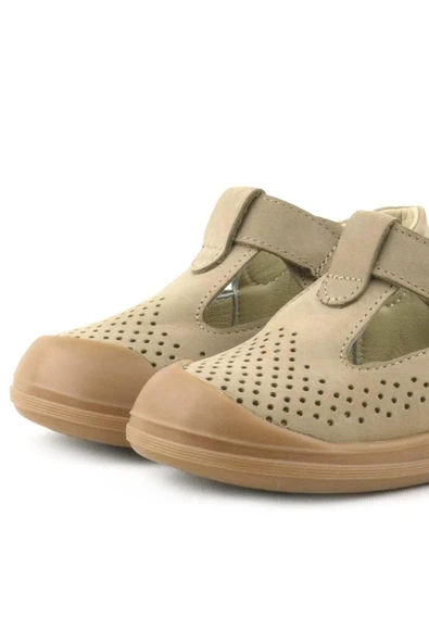 Rakerplus Shaun Hakiki Deri Vizon Cırtlı Anatomik Bebek Sandalet - 7