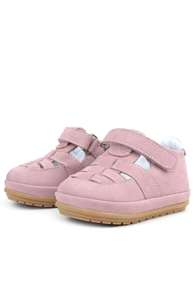 Rakerplus Muppet Hakiki Deri Pudra Cırtlı Anatomik Bebek Sandalet Ayakkabı - 4