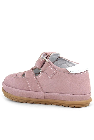 Rakerplus Muppet Hakiki Deri Pudra Cırtlı Anatomik Bebek Sandalet Ayakkabı - 3