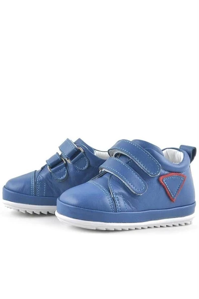 Rakerplus Scrat Hakiki Deri Mavi İlk Adım Ayakkabısı - Resim 4