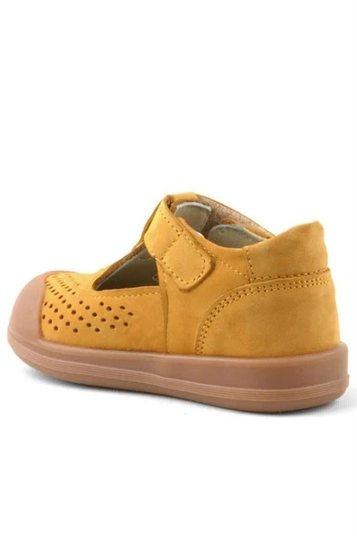 Rakerplus Shaun Hakiki Deri Taba Cırtlı Anatomik Bebek Sandalet - Resim 3