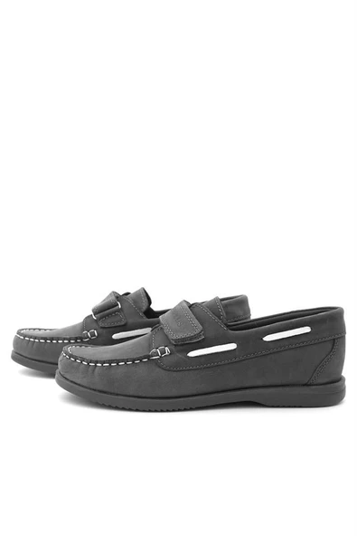 Rakerplus Simurg Hakiki Deri Gri Erkek Çocuk Ayakkabı - Resim 6