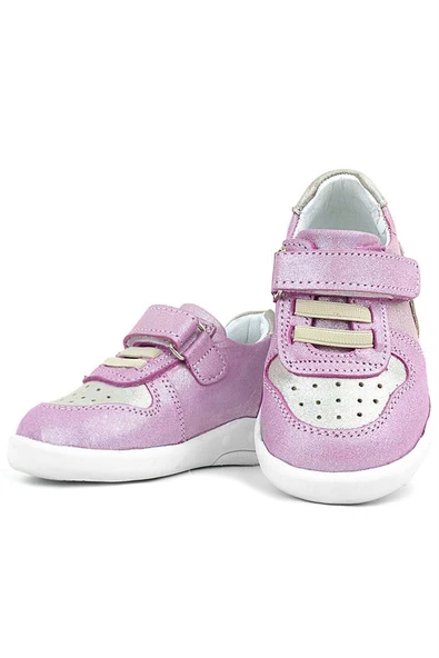 Rakerplus Hakiki Deri Anatomik Pembe Simli Bebek Spor Ayakkabı - Resim 6