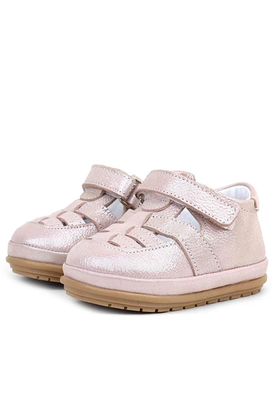Rakerplus Muppet Hakiki Deri Simli Pudra Cırtlı Anatomik Bebek Sandalet Ayakkabı - 3