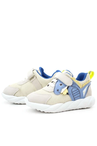 Rakerplus Barefoot Krem Dinazorlu Cırtlı Lastikli Çocuk Spor Ayakkabı - 7