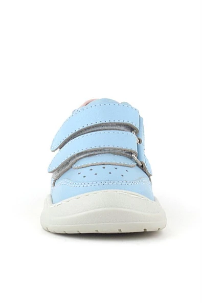 Rakerplus Schaggy Hakiki Deri Mavi Pudra Kız Bebek Spor Ayakkabı - 12