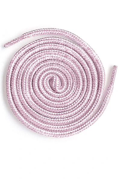 Pembe Beyaz Simli 5 MM Yuvarlak Bot Bağcığı - Resim 3